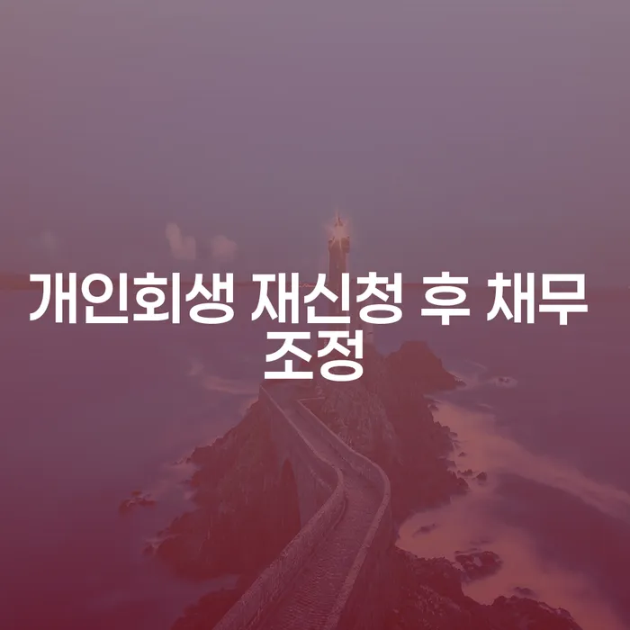 개인회생 재신청 후 채무 조정, 정말 가능할까요?