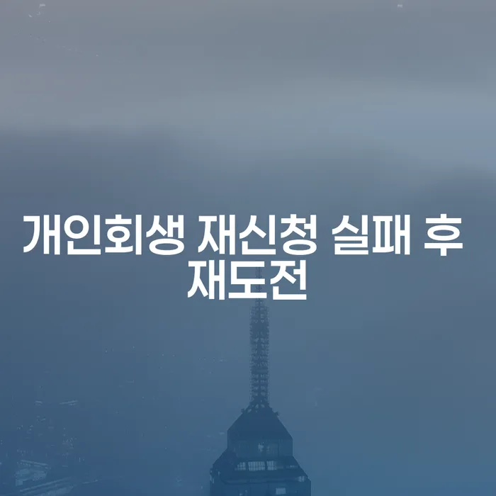 개인회생 재신청 실패 후 재도전, 어떻게 해야 할까요?