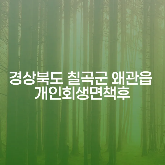 경상북도 칠곡군 왜관읍에서 개인회생 면책 후, 채무 해결을 위한 최선의 방법은?
