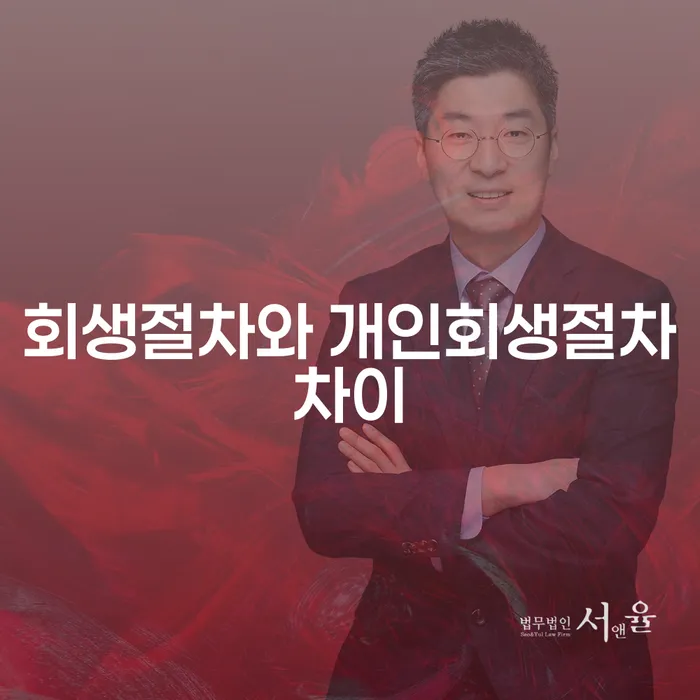 회생절차와 개인회생절차, 무엇이 다를까요?